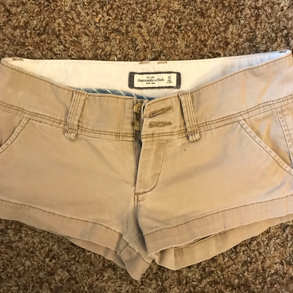 Tan shorts lightly used